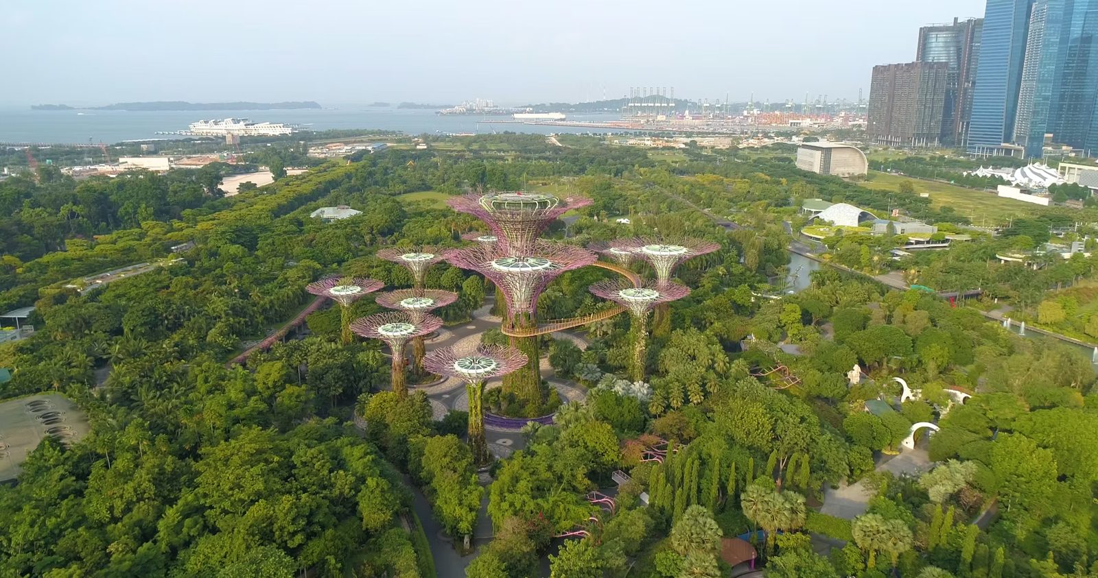 Aerial photography, Marina Bay Singapore