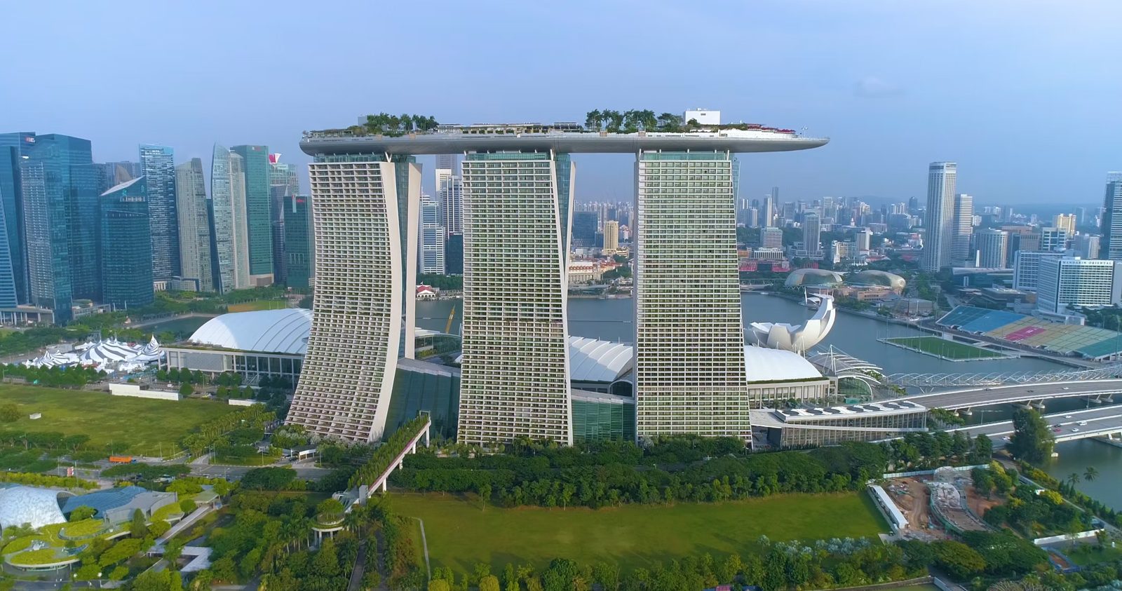 Aerial photography, Marina Bay Singapore