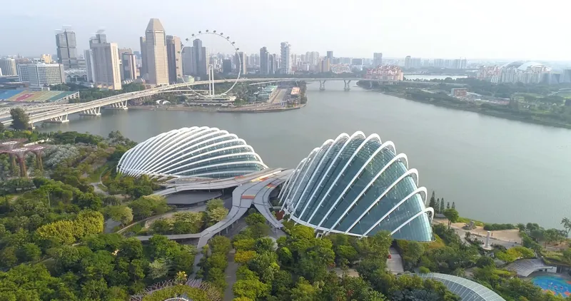 Aerial photography, Marina Bay Singapore
